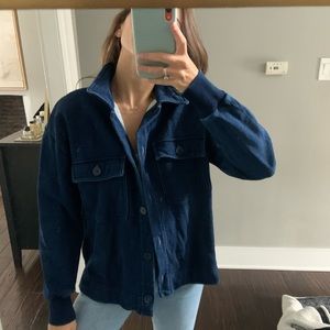 thick jean cotton button down